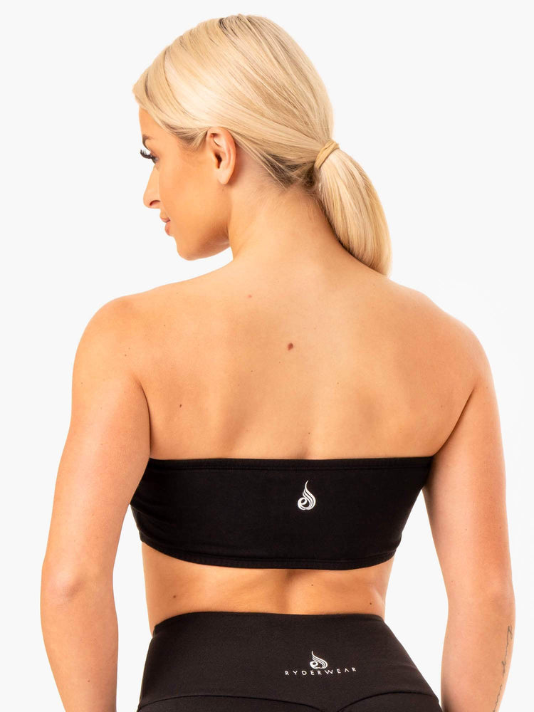 Soutien Gorge Sport Ryderwear Bandeau Noir Femme | UVQ-52786585