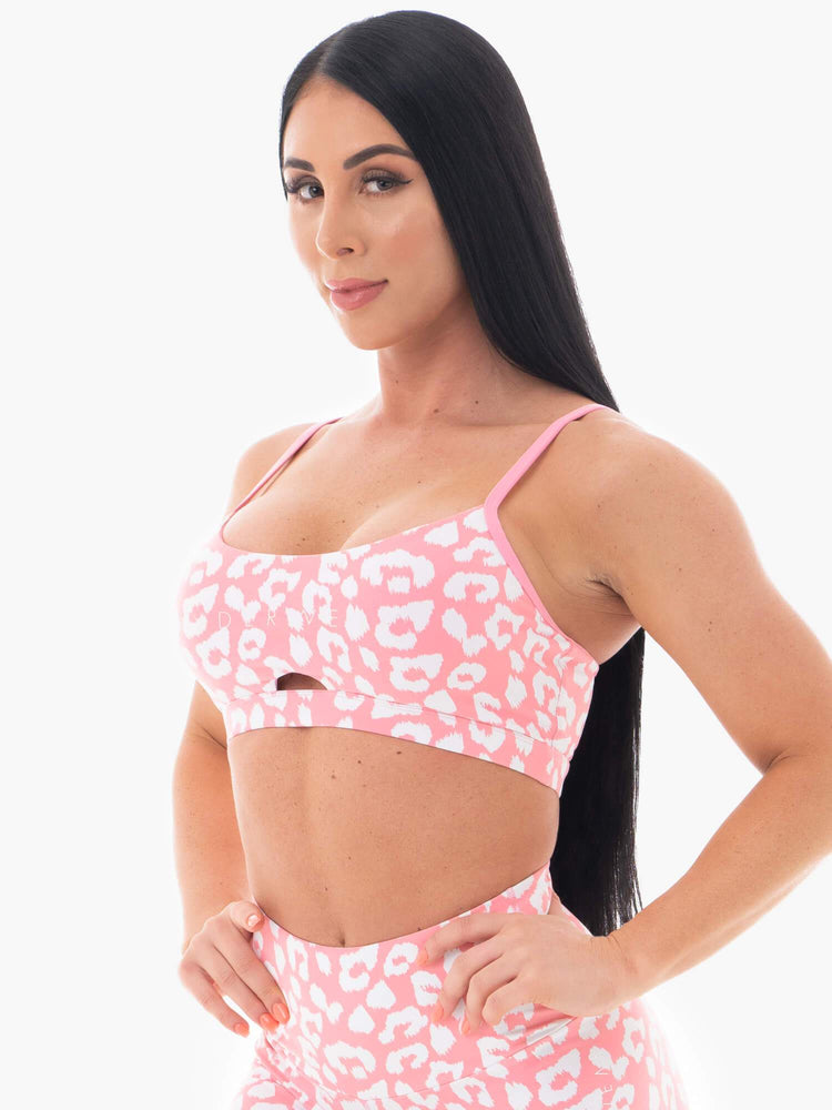 Soutien Gorge Sport Ryderwear Animal Rose Femme | RDO-39561087