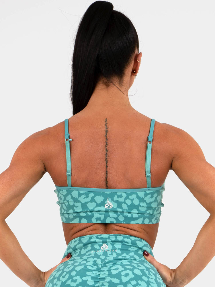 Soutien Gorge Sport Ryderwear Animal Turquoise Femme | EPS-27691562