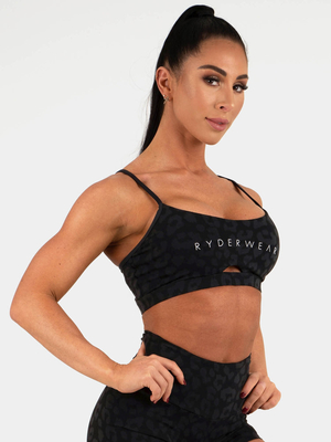 Soutien Gorge Sport Ryderwear Animal Noir Femme | TBV-14467608