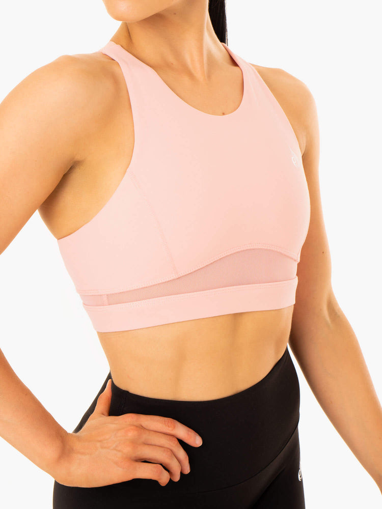 Soutien Gorge Sport Ryderwear Amazon Mesh Rose Femme | HMB-52550431