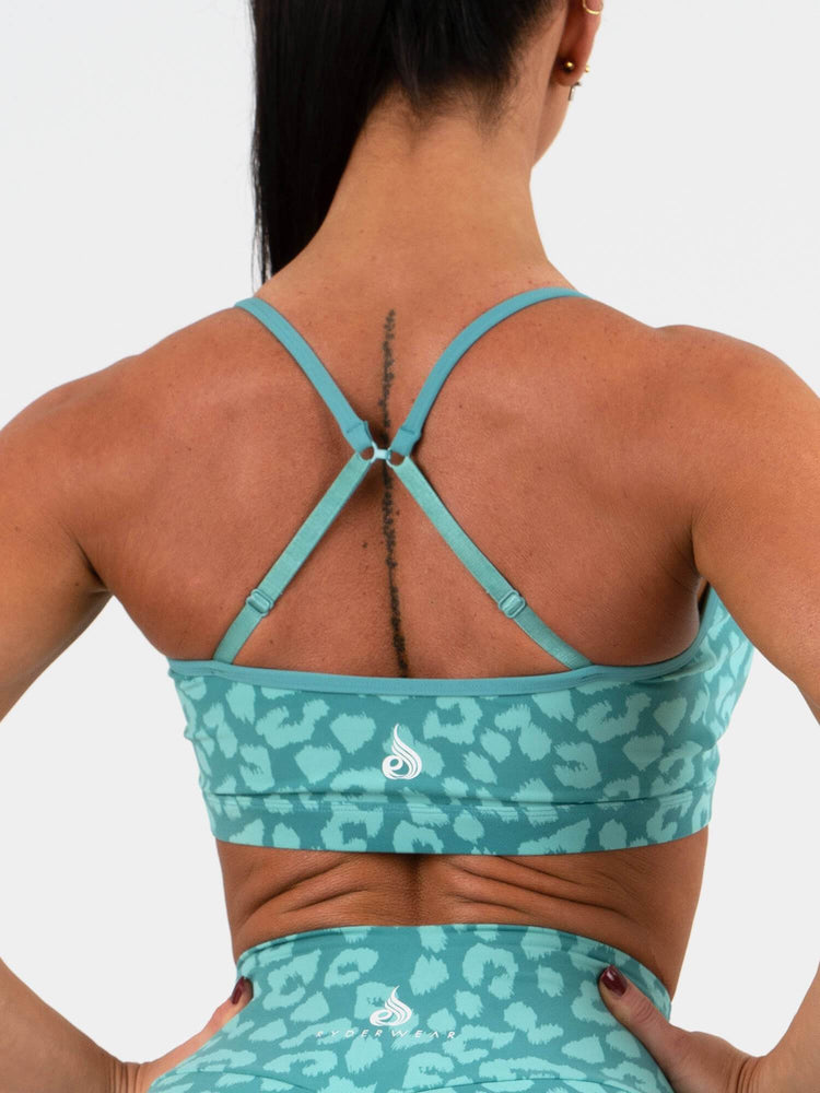 Soutien Gorge Sport Ryderwear Animal Turquoise Femme | EPS-27691562