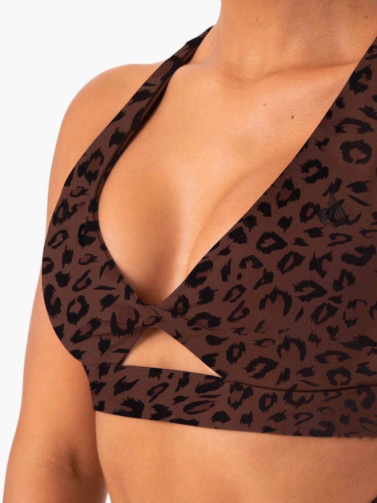 Soutien Gorge Sport Ryderwear Adapt Twist Chocolat Femme | BPL-98349403