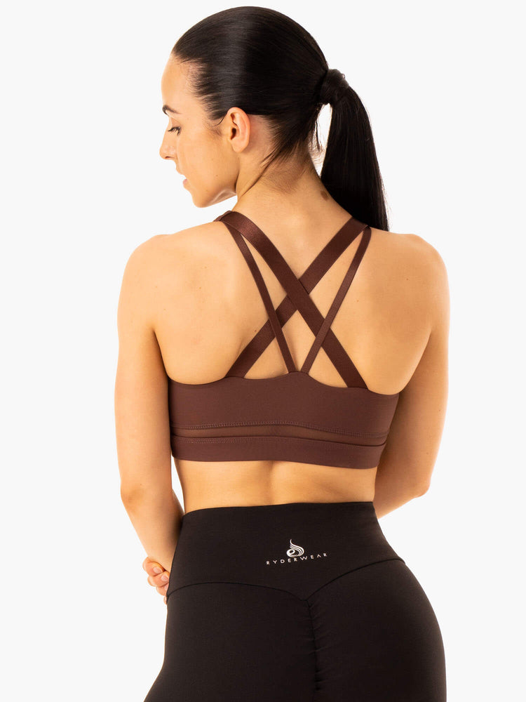 Soutien Gorge Sport Ryderwear Amazon Mesh Chocolat Femme | TTS-52367043