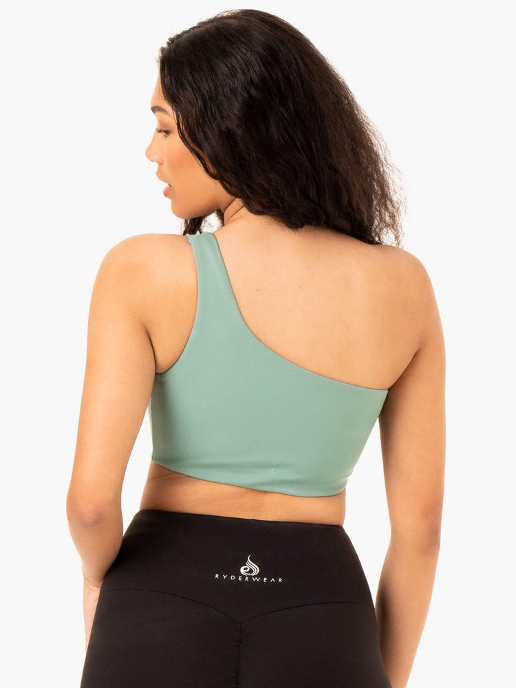 Soutien Gorge Sport Ryderwear Adapt One Shoulder Vert Olive Femme | EIC-23853337