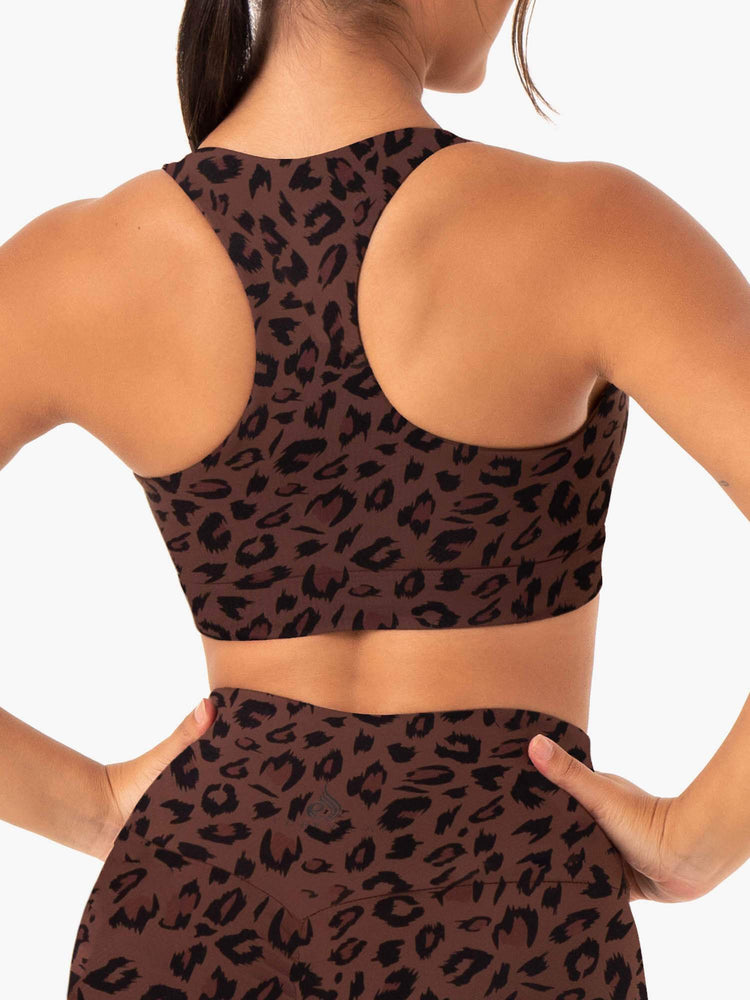 Soutien Gorge Sport Ryderwear Adapt Twist Chocolat Femme | BPL-98349403