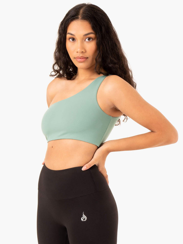 Soutien Gorge Sport Ryderwear Adapt One Shoulder Vert Olive Femme | EIC-23853337