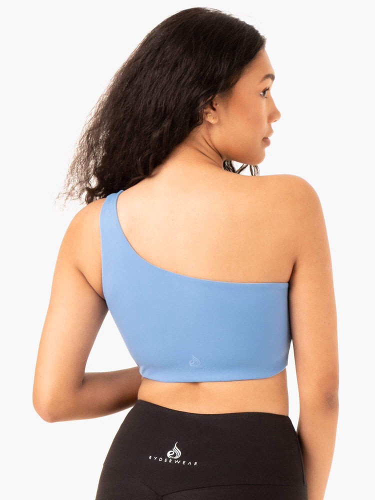 Soutien Gorge Sport Ryderwear Adapt One Shoulder Bleu Femme | GQY-87761909