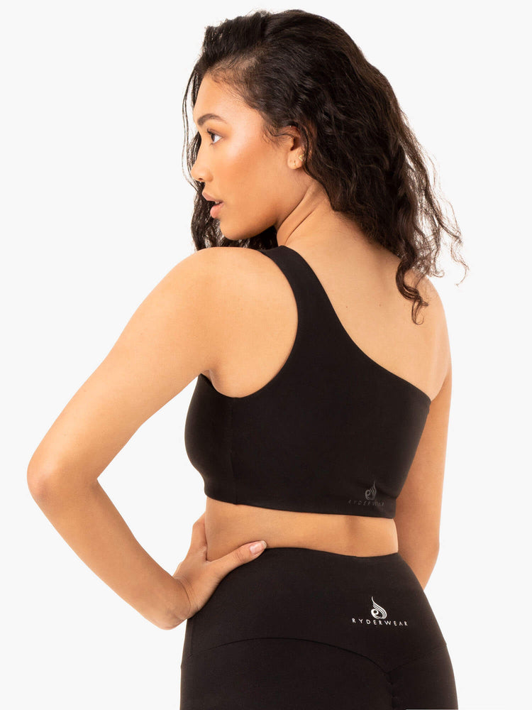 Soutien Gorge Sport Ryderwear Adapt One Shoulder Noir Femme | YDO-99463122