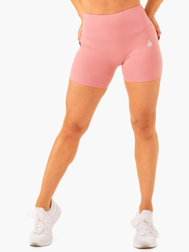 Shorts Ryderwear Vital Mid Length Scrunch Rose Femme | EAA-48244807