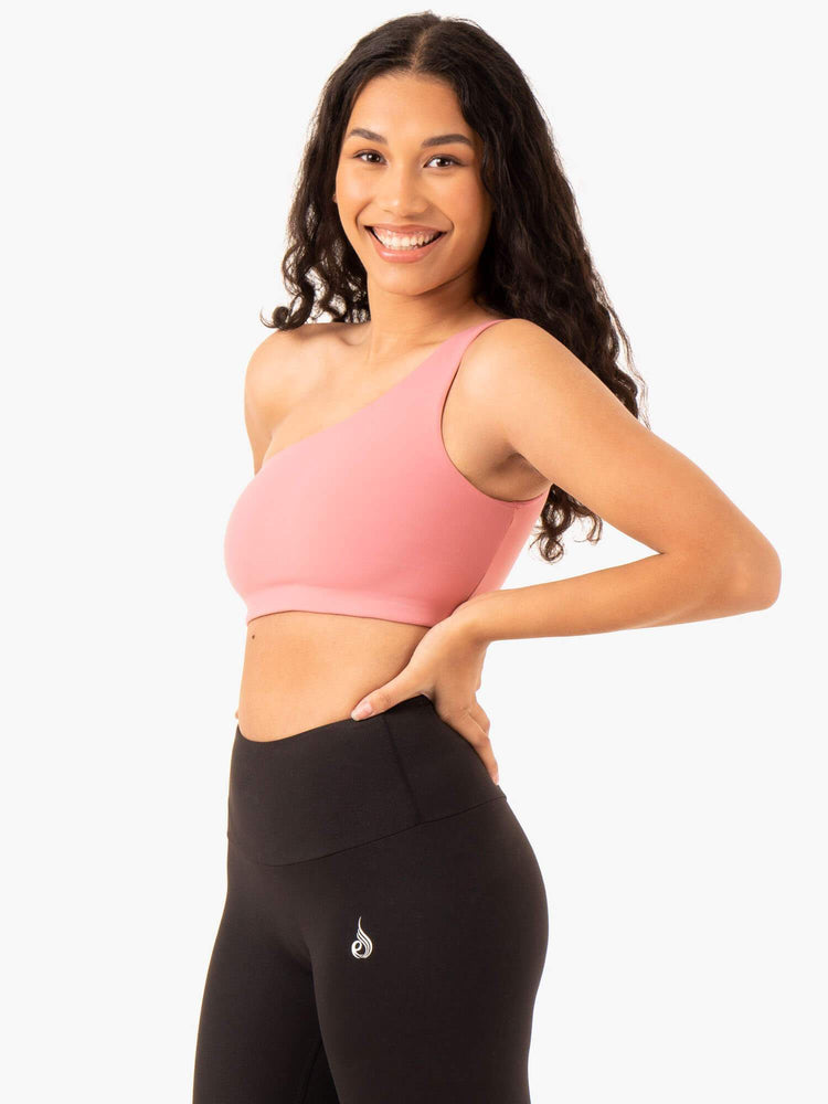 Soutien Gorge Sport Ryderwear Adapt One Shoulder Rose Femme | SCA-50626121