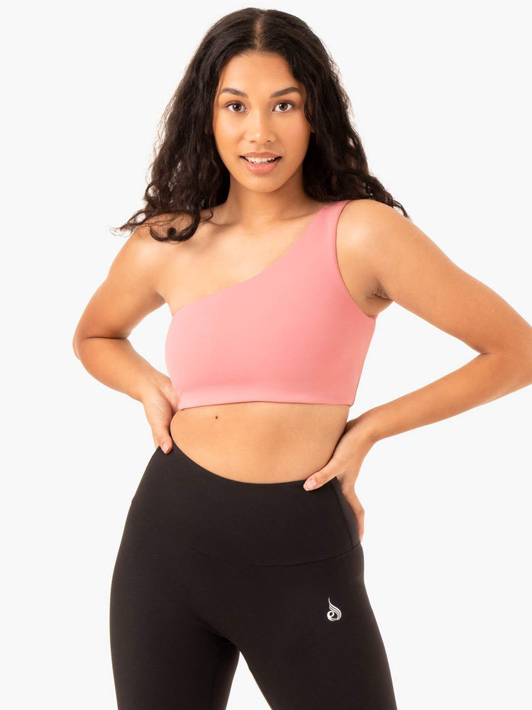 Soutien Gorge Sport Ryderwear Adapt One Shoulder Rose Femme | SCA-50626121