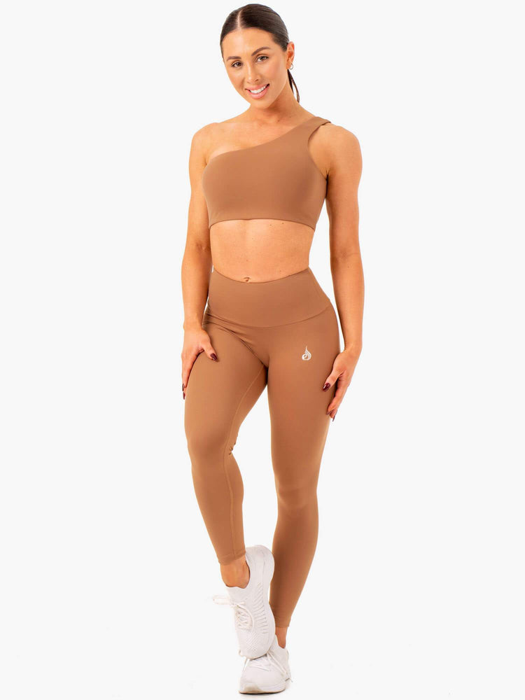 Soutien Gorge Sport Ryderwear Adapt One Shoulder Beige Femme | OCE-36973552