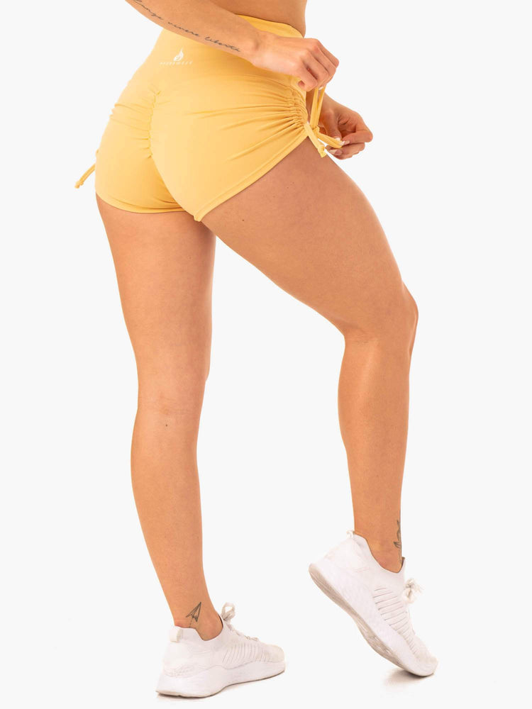 Shorts Ryderwear Staples Scrunch Bum Tie Up Mangue Femme | LPP-89754512