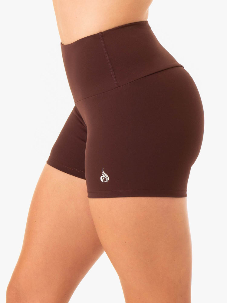 Shorts Ryderwear Staples Scrunch Bum Booty Chocolat Femme | IGX-21197475