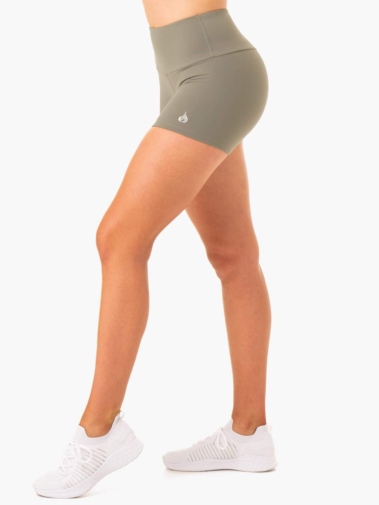 Shorts Ryderwear Staples Scrunch Bum Booty Kaki Femme | XZG-92245785