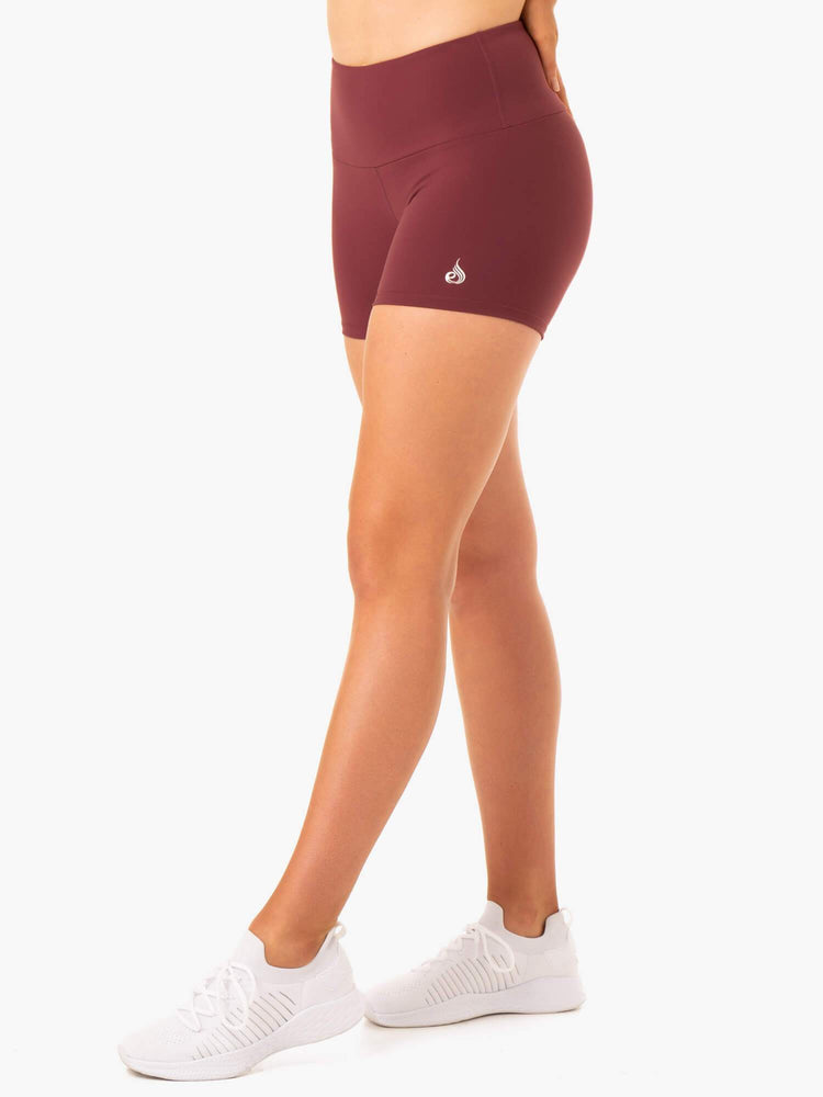 Shorts Ryderwear Staples Scrunch Bum Booty Bordeaux Femme | VZW-58132973