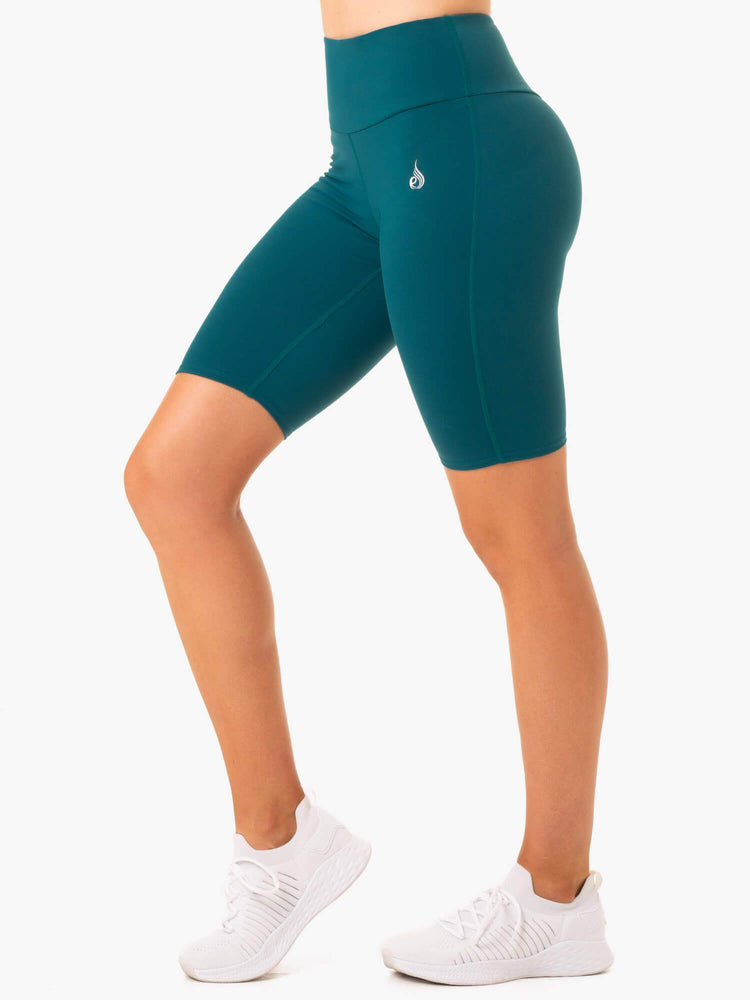 Shorts Ryderwear Staples Scrunch Bum Bike Turquoise Femme | NUH-99480684