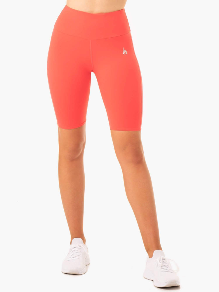 Shorts Ryderwear Staples Scrunch Bum Bike Corail Femme | FKI-24868554