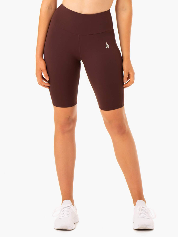 Shorts Ryderwear Staples Scrunch Bum Bike Chocolat Femme | LDI-56047663