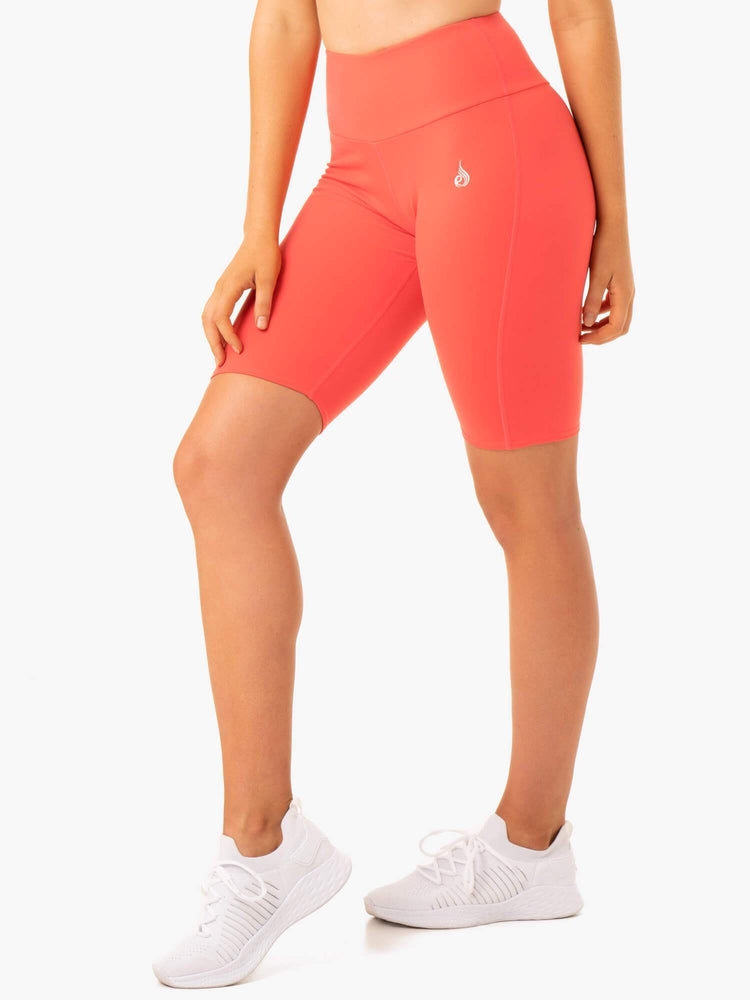 Shorts Ryderwear Staples Scrunch Bum Bike Corail Femme | FKI-24868554