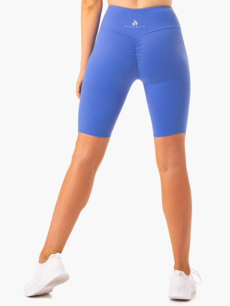 Shorts Ryderwear Staples Scrunch Bum Bike Bleu Femme | AUH-97174954