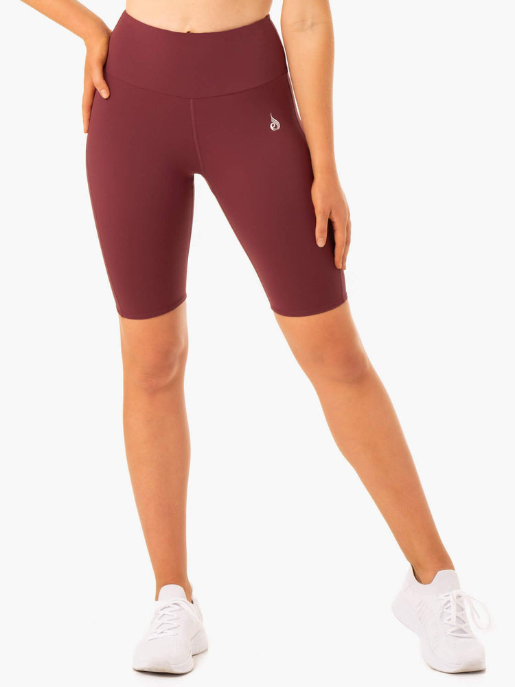 Shorts Ryderwear Staples Scrunch Bum Bike Bordeaux Femme | QKU-59501524