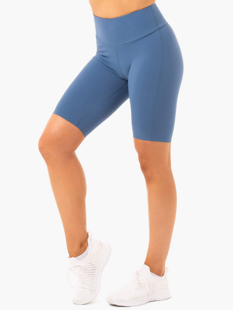 Shorts Ryderwear Staples Bike Bleu Femme | XBU-77663751