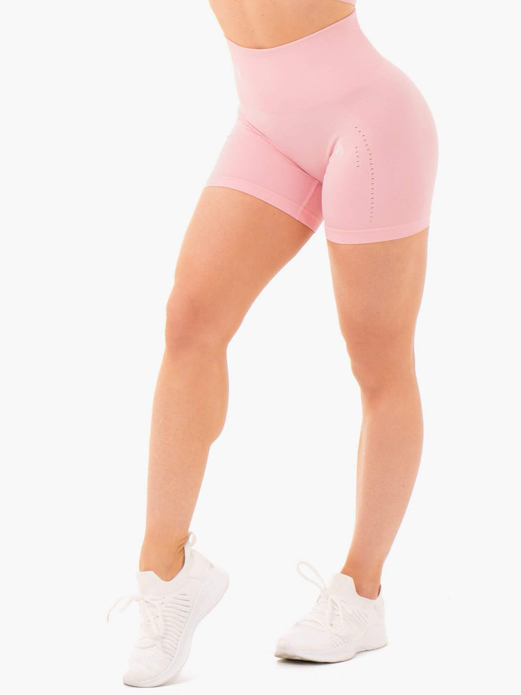 Shorts Ryderwear Seamless Staples Rose Femme | RAL-64837008