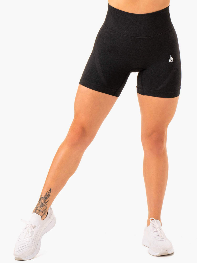 Shorts Ryderwear Sculpt Seamless Noir Femme | JLT-17090623