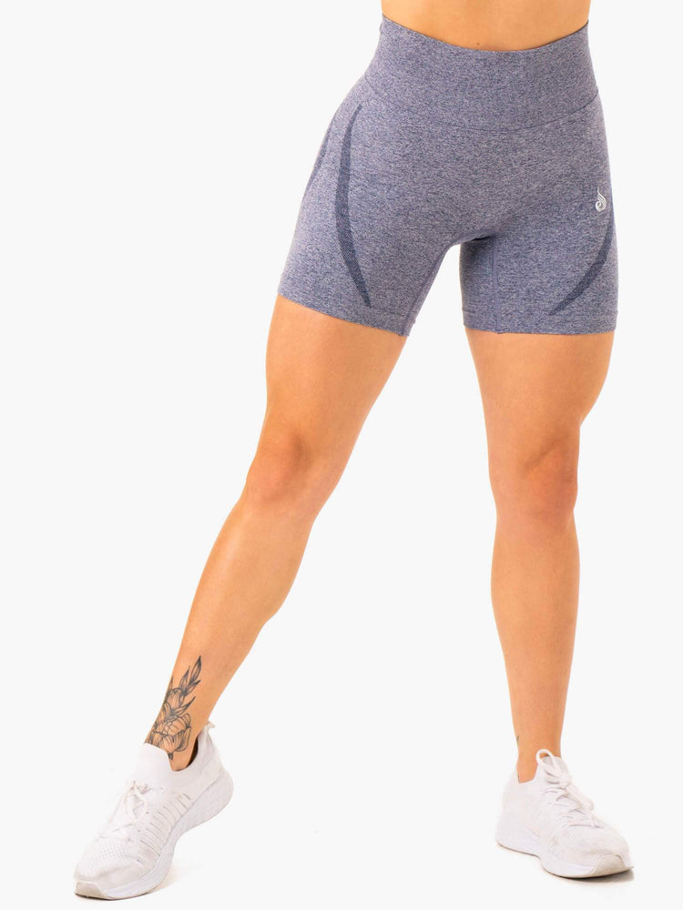 Shorts Ryderwear Sculpt Seamless Bleu Marine Femme | OEE-13018279