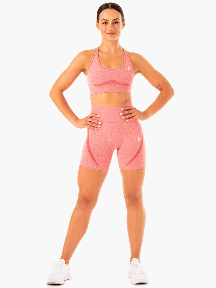 Shorts Ryderwear Sculpt Seamless Rose Femme | RZM-71661783