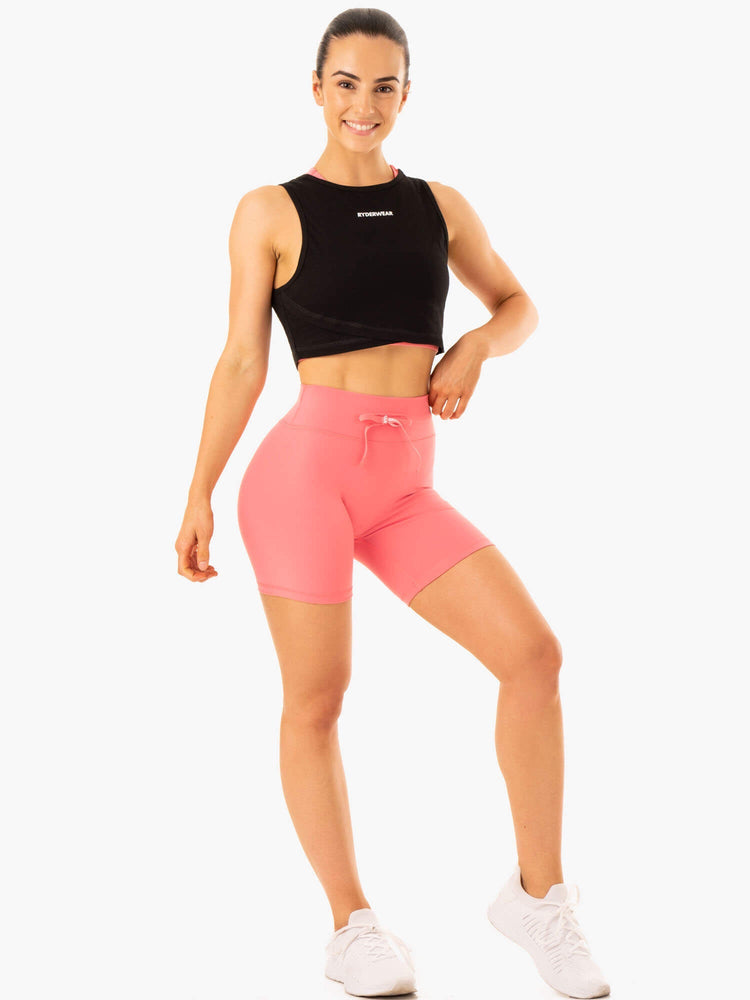 Shorts Ryderwear Replay High Waisted Corail Femme | WBU-67535046