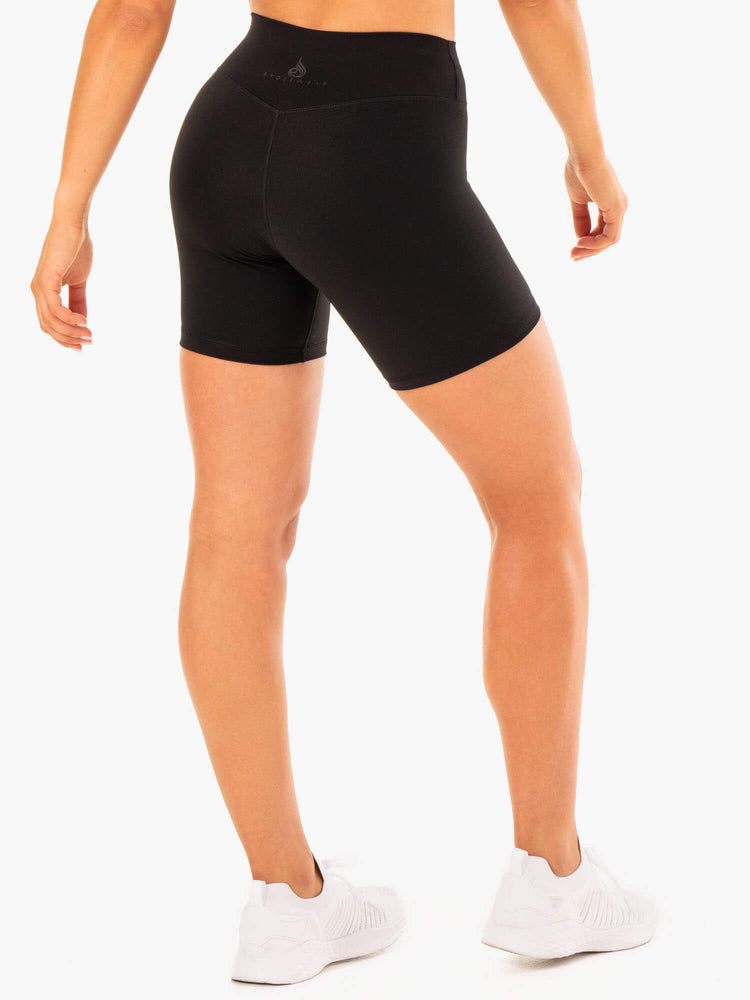 Shorts Ryderwear Replay High Waisted Noir Femme | SJN-51989336