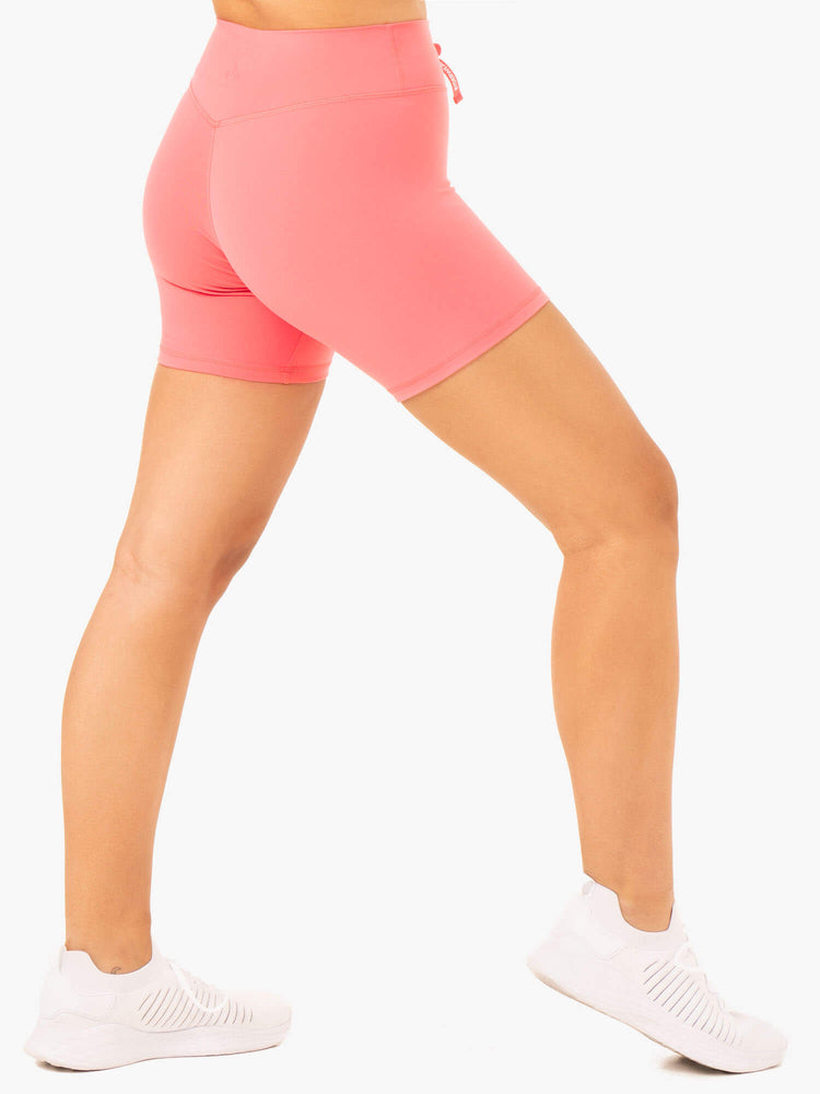 Shorts Ryderwear Replay High Waisted Corail Femme | WBU-67535046