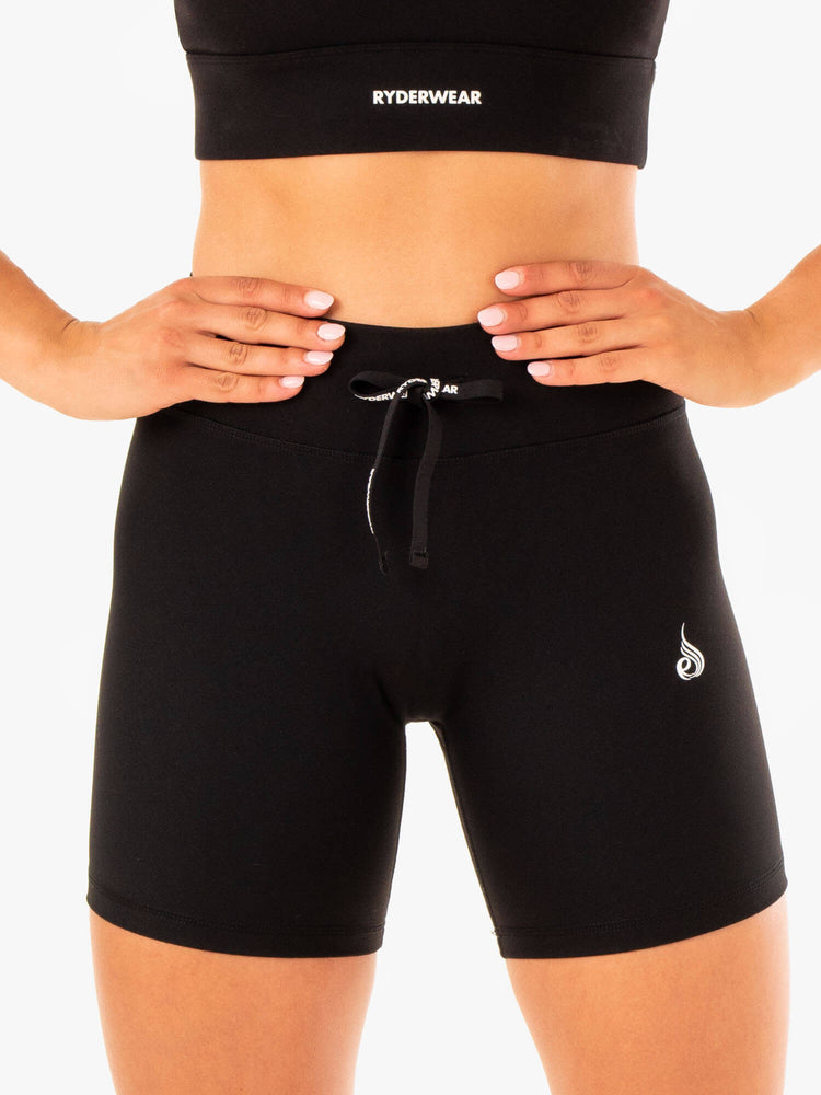 Shorts Ryderwear Replay High Waisted Noir Femme | SJN-51989336