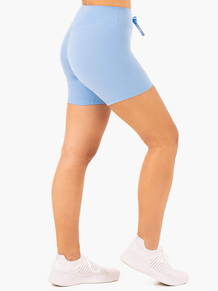 Shorts Ryderwear Replay High Waisted Bleu Femme | AKH-16562516