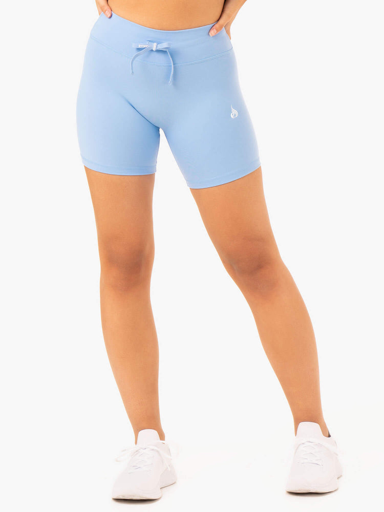 Shorts Ryderwear Replay High Waisted Bleu Femme | AKH-16562516