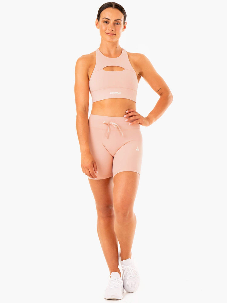 Shorts Ryderwear Replay High Waisted Beige Femme | MST-85534501