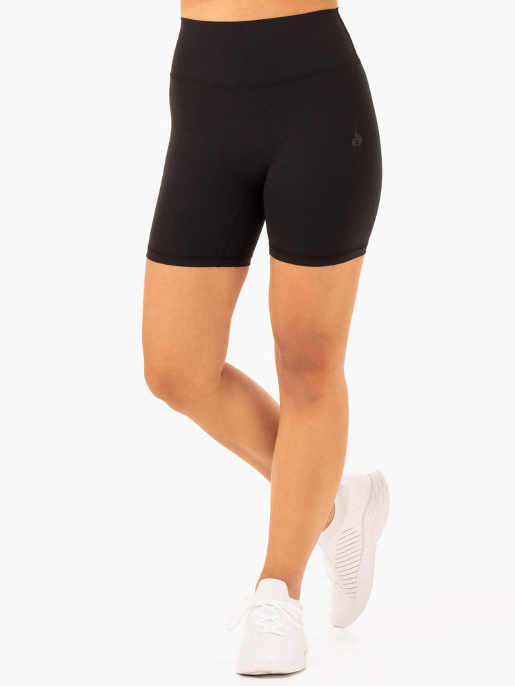 Shorts Ryderwear Nkd Refine High Waisted Noir Femme | KXP-91531742