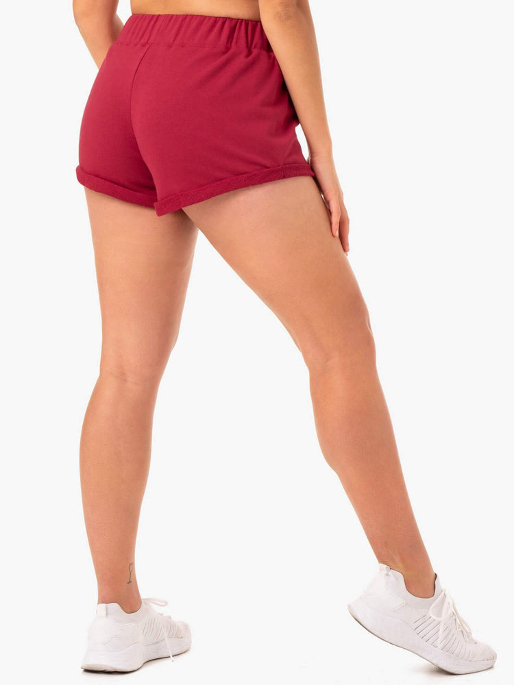 Shorts Ryderwear Off Duty Fleece Bordeaux Femme | OSX-60674333