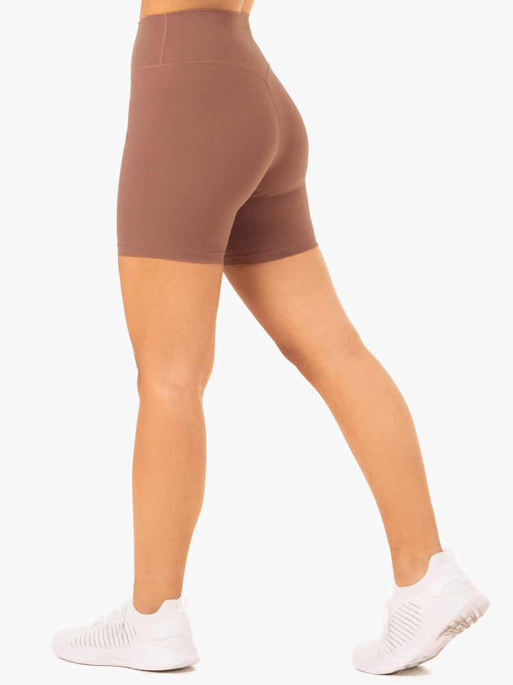 Shorts Ryderwear Nkd Refine High Waisted Beige Femme | DRM-36538626