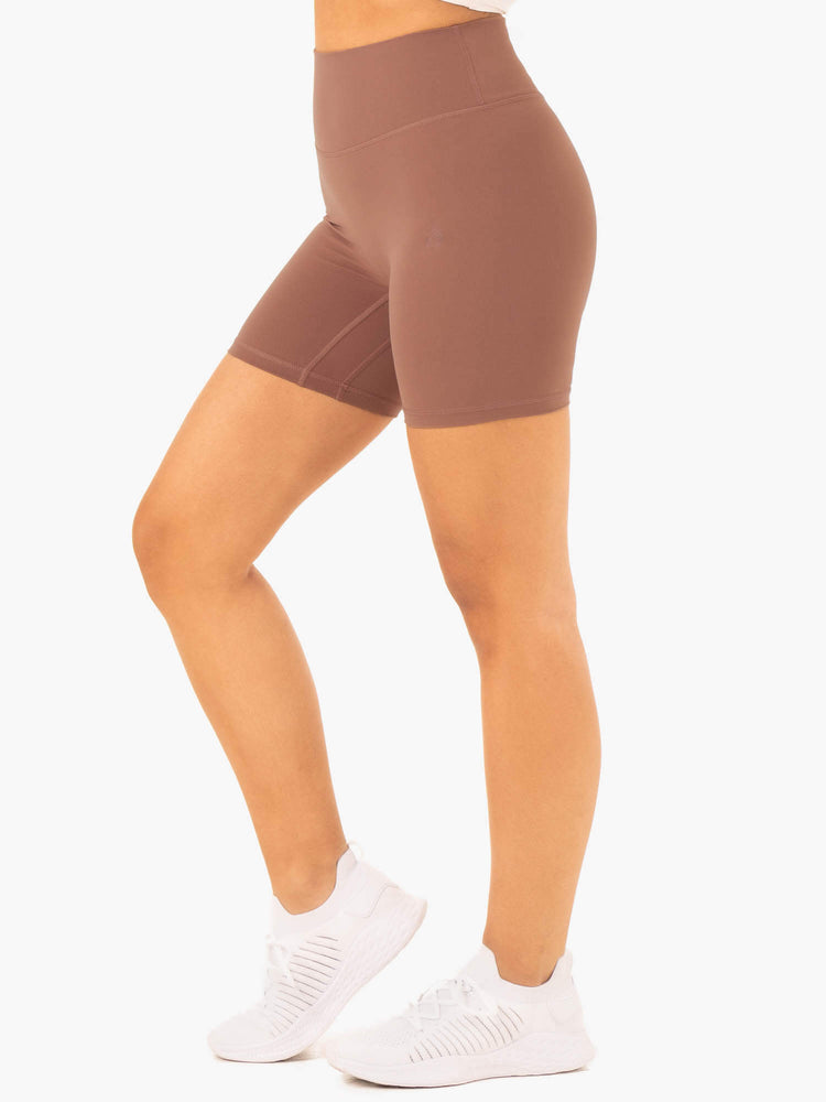 Shorts Ryderwear Nkd Refine High Waisted Beige Femme | DRM-36538626