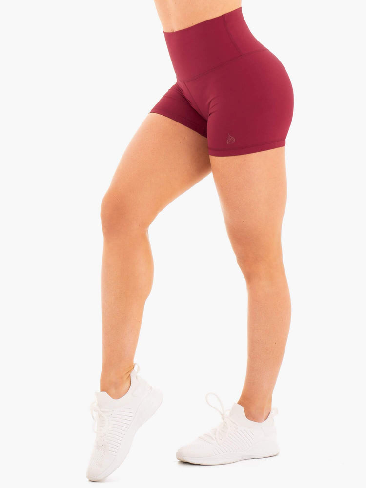 Shorts Ryderwear Nkd High Waisted Rouge Femme | GWI-70452326