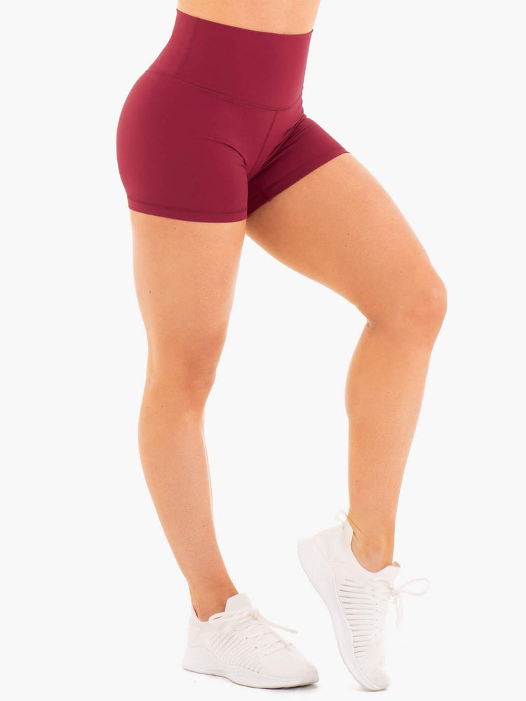 Shorts Ryderwear Nkd High Waisted Rouge Femme | GWI-70452326