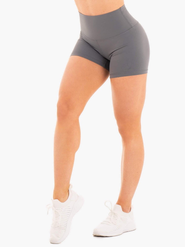 Shorts Ryderwear Nkd High Waisted Grise Femme | TYE-44023888