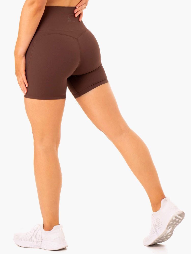 Shorts Ryderwear Nkd Align Chocolat Femme | PXD-52401783