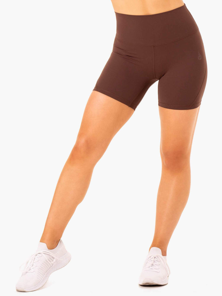 Shorts Ryderwear Nkd Align Chocolat Femme | PXD-52401783