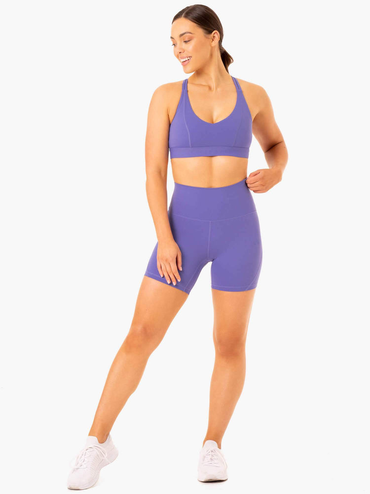 Shorts Ryderwear Nkd Align Violette Femme | FJY-39927815