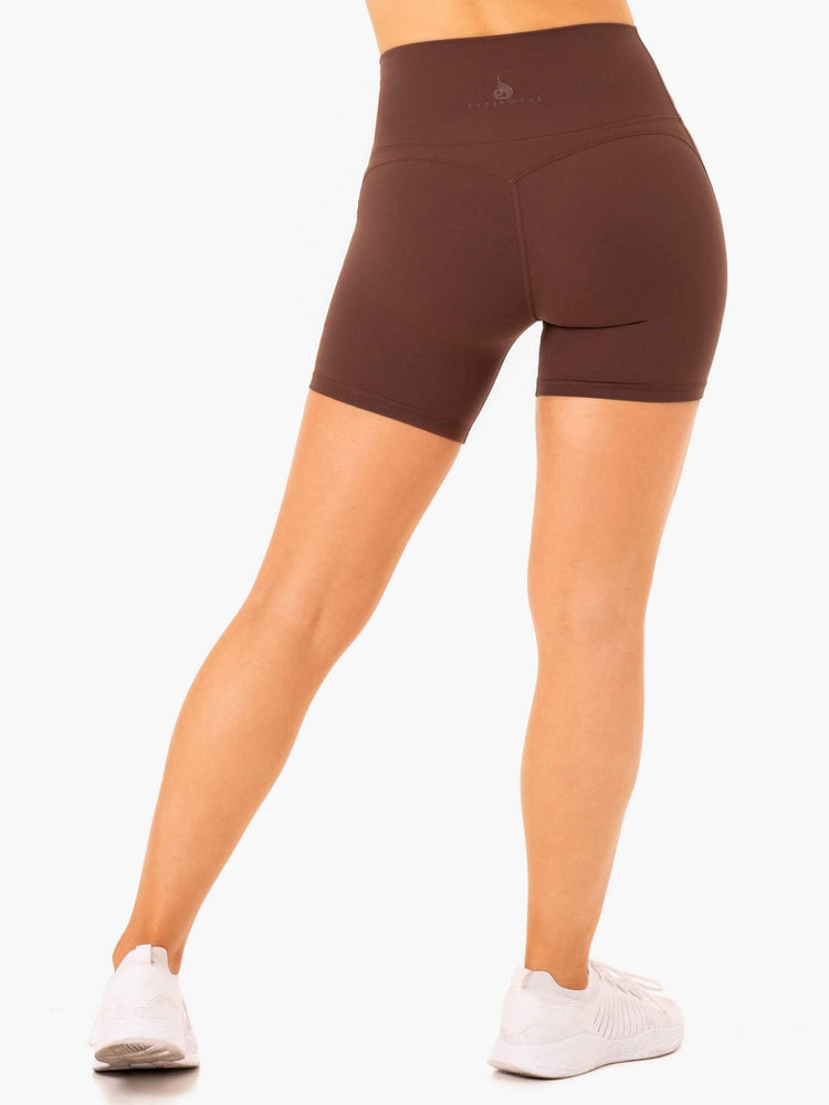 Shorts Ryderwear Nkd Align Chocolat Femme | PXD-52401783